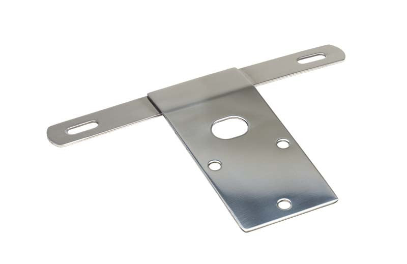 Kentrol Support de plaque d'immatriculation 76-86 Jeep CJ - argent poli