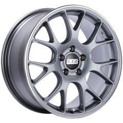 BBS Roue CH-R 20x10 5x112 ET18 alésage central 66.5 à protège-jante poli - titane satiné