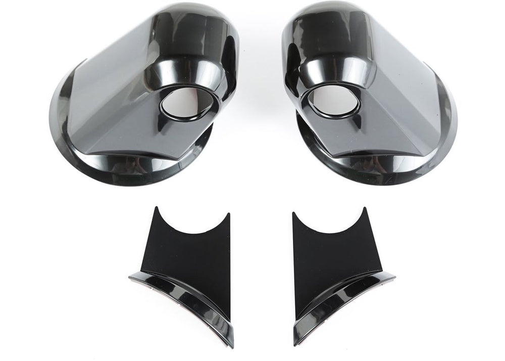Rugged Ridge Mirror ARM Covers Black PAINTABLE - 0717 JK