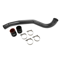 Wehrli Tuyau de refroidisseur intermédiaire côté conducteur 3 po 17-19 Chevrolet 6.6L L5P Duramax - blanc brillant
