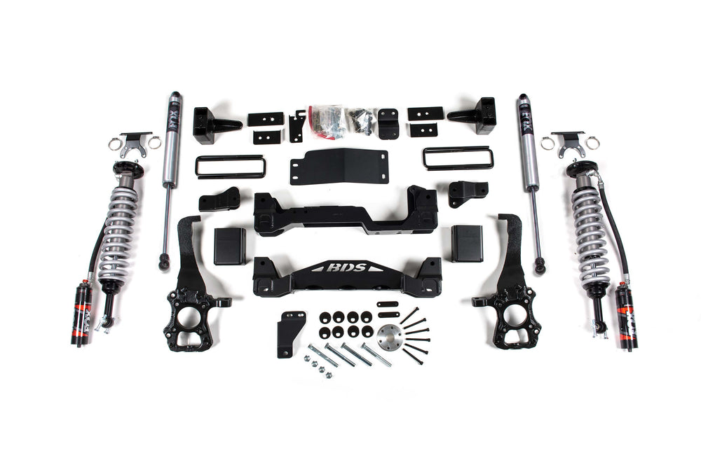 Kit suspension BDS 4 pouces PES avec amortisseurs filetés DSC et amortisseurs arrière 2.0 (Ford F150 15-20)