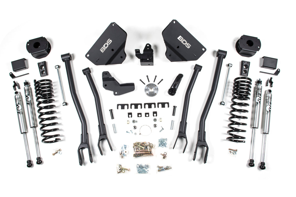 BDS Suspension 4" Lift Kit — Diesel, Factory Rear Air Ride — 2014-2018 Ram 2500, 4WD (BDS1632FS)