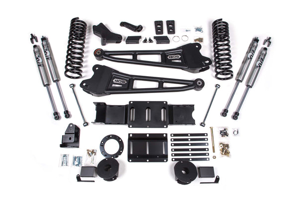 BDS Suspension 4" Lift Kit — Diesel, Factory Rear Air Ride — 2019-2024 Ram 2500, 4WD (BDS1714FS)