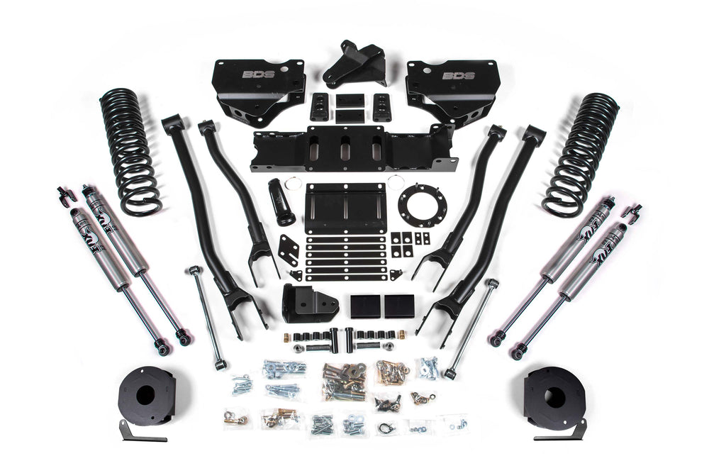 BDS Suspension 4" Lift Kit — Diesel, Factory Rear Air Ride — 2019-2024 Ram 2500, 4WD (BDS1715H)