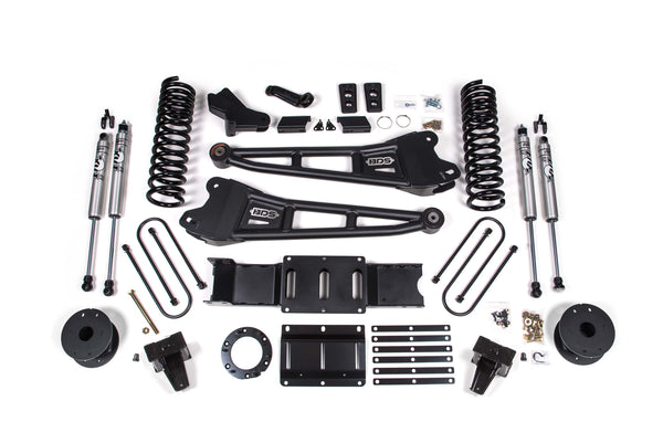 BDS Suspension 6" Lift Kit — Diesel, Factory Rear Air Ride — 2019-2024 Ram 3500, 4WD (BDS1725H)