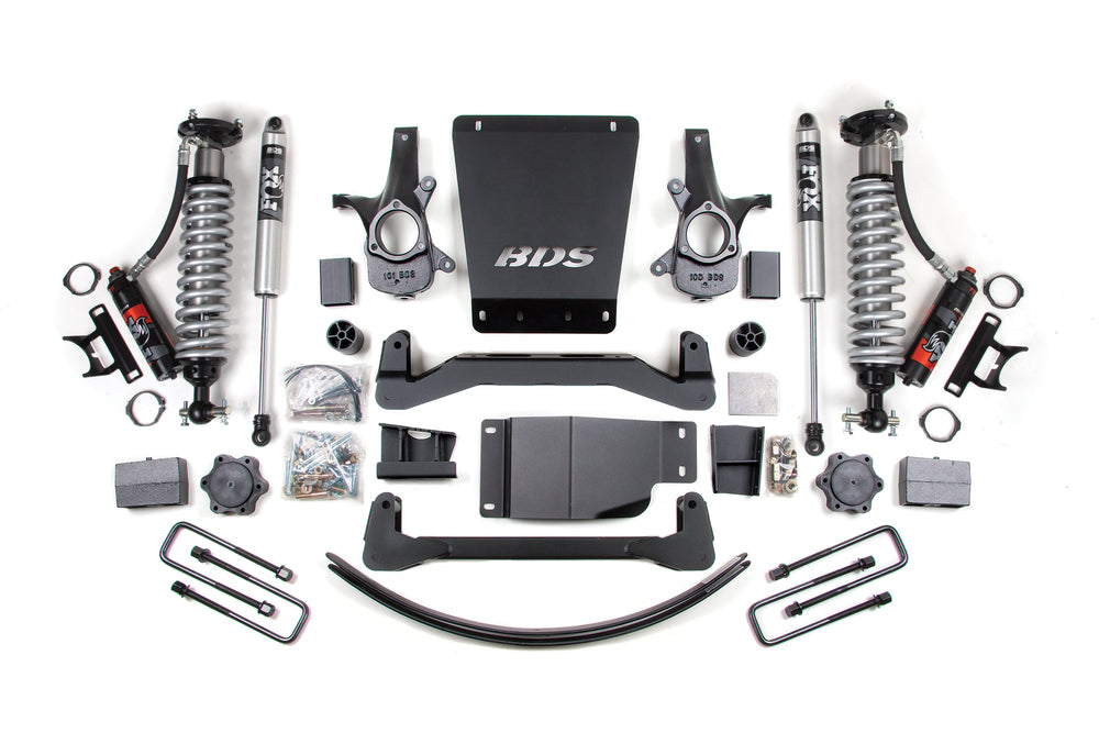 Kit de suspension 6 pouces pour GM 1500 4x4 2007-2013, arrière de 3,5 pouces, bloc/AAL - Avant C/O 2.5 PES - Arrière P/B 2.5 PES