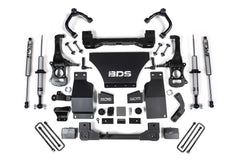 Kit de suspension BDS 4 pouces à ressorts hélicoïdaux et anneau de retenue - Gaz