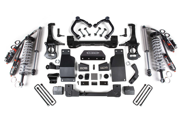BDS Suspension Ensemble de rehaussement 4 po — Diesel, 2020-2026 GMC Sierra 1500 AT4 & 2022-2026 Chevy Silverado 1500 Trail Boss, 4RM (BDS1807FPE)