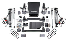 Kit de suspension rehaussé de 4 po pour GM 1500 4x4 2007-2013, 3 po à l'arrière, bloc - Amortisseurs avant C/O 2,5 PES - Amortisseurs arrière IFP PS 2,0