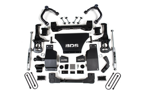 BDS Suspension Ensemble de rehaussement 4 po — 4RM — Essence — 2025-2026 Chevy Silverado 1500 / GMC Sierra 1500 (BDS1851FS)