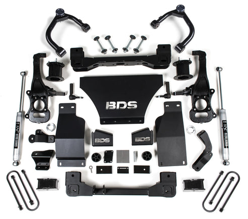 BDS Suspension 4" Lift Kit — 4WD — Gas — 2025-2026 Chevy Silverado 1500 / GMC Sierra 1500 (BDS1851H)
