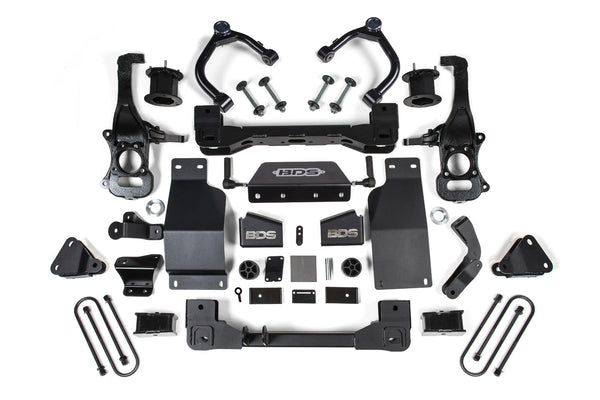 BDS Suspension 4" Lift Kit — 2025-2026 Chevrolet Silverado 1500 High Country / GMC Sierra 1500 Denali, Diesel, Adaptive Ride Control Only, 4WD