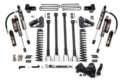 Kit de suspension rehaussée 4-Link 4 po pour Ford F350 4wd 2020-2022, arrière 2 po, bloc, diesel, roues jumelées - Amortisseurs 2.5 PES