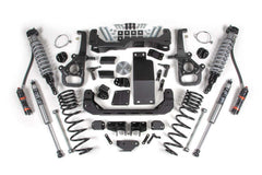 Kit de suspension rehaussée de 4 pouces pour Ram 1500 4x4 2025 avec ressorts hélicoïdaux arrière de 3 pouces - Alésage standard - Amortisseurs avant 2.5 PES C/O, arrière 2.0