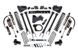 2020-2022 Ford F350 4wd 6in 4-Link Suspension Lift Kit, 4in Rear, Block, Diesel, DRW - Fox 2.5 PES Shocks