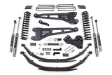 2017-2019 Ford F250/F350 4wd 4in Radius Arm Suspension Lift Kit, 2in Rear, Block, Diesel, 2 Leaf Main - Fox 2.5 PES Shocks