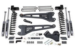 2023-2025 Ford F250/F350 4x4 Kit de suspension rehaussé à bras de suspension de 5 po, arrière de 3 po, cale, gaz - Amortisseurs NX2 - sans ressorts de surcharge