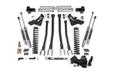 2023-2025 Ford F350 Super Duty 4wd 5in 4-Link Suspension Lift Kit, 2in Rear, Block, Diesel, DRW - Fox 2.5 PES Shocks