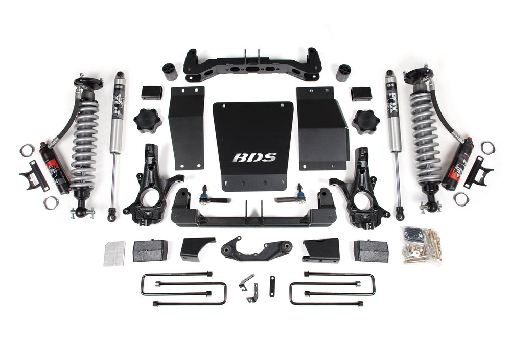 Kit de suspension rehaussée de 4 pouces pour GM 1500 4x4 2014-2018, acier moulé, arrière de 2 pouces, bloc - avant C/O PES 2,5 - arrière P/B PES 2,5