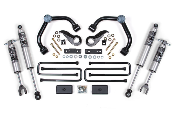 BDS Suspension 3" Lift Kit (W/o Overloads) — 2020-2026 Chevrolet Silverado 2500 HD / Silverado 3500 HD, GMC Sierra 2500 HD / Sierra 3500 HD, select trims (BDS760FPS)