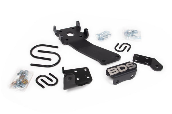 BDS Suspension Steering Stabilizer Mount Dual Bracket — for select Dodge trucks (BDS55377)