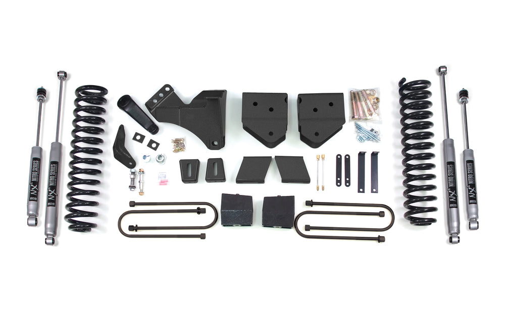 Kit de rehaussement BDS 6-4.5in Gas Block & Add-A-Leaf Kit avec Top (Ford F250/F350 Super Duty 05-07)