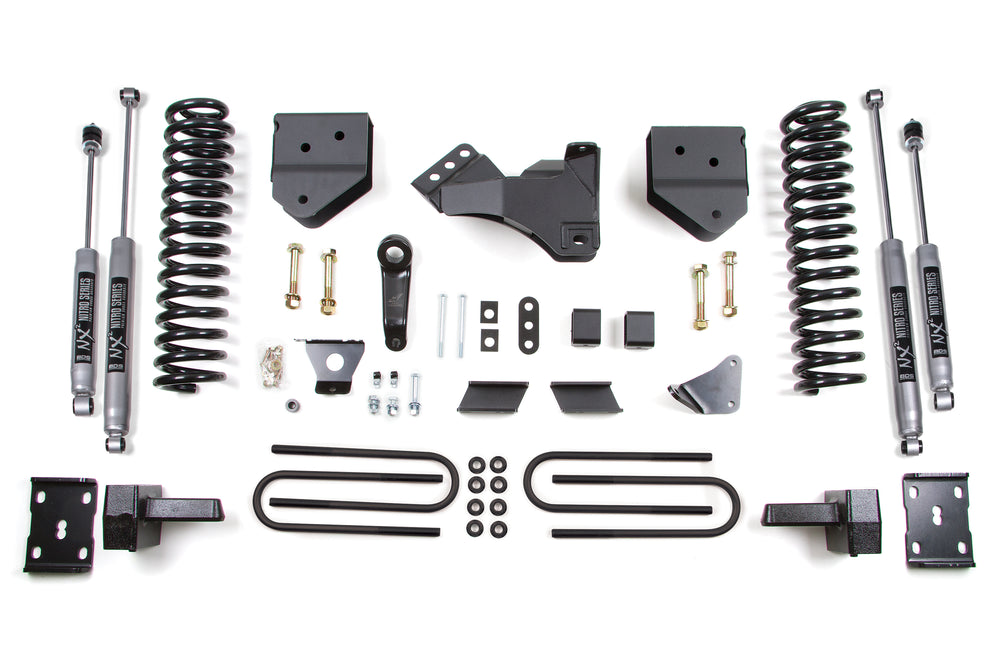 BDS Suspension Lift Kit 4-3in Gas Block Kit — 2011-2016 Ford F-250 / F-350 Super Duty, select trims (BDS578FS)
