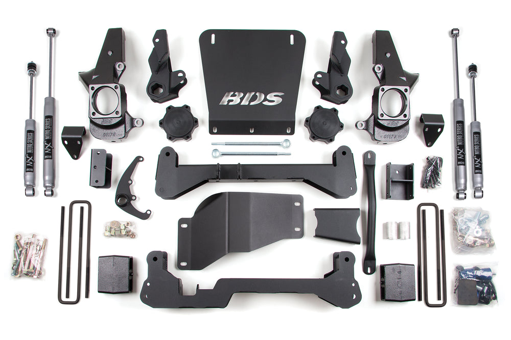 Kit de levage BDS 7,5 pouces Système à garde au sol élevée (GMC/Chevrolet Sierra/Silverado 2500 HD 01-10)