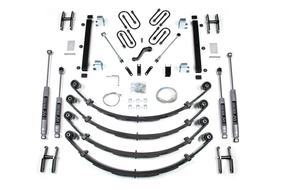 BDS Suspension Ensemble de rehaussement 4,5 po — 1987-1995 Jeep Wrangler YJ