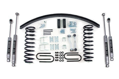 Kit de levage BDS 3-2.5 po Blocs et kit d'ajout de lame avec essieu Dana (Jeep Comanche MJ 86-91)