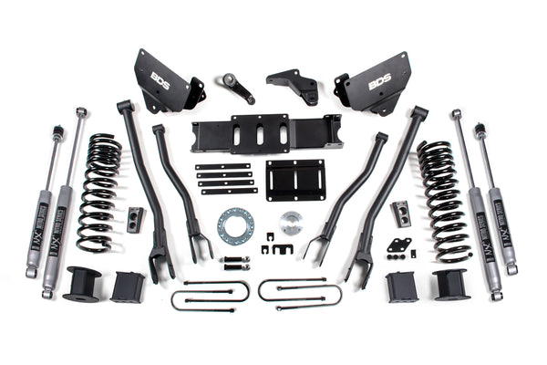 BDS Suspension 6" Lift Kit — Diesel, Factory Rear Air Ride — 2013-2018 RAM 3500, 4WD (BDS1650H)