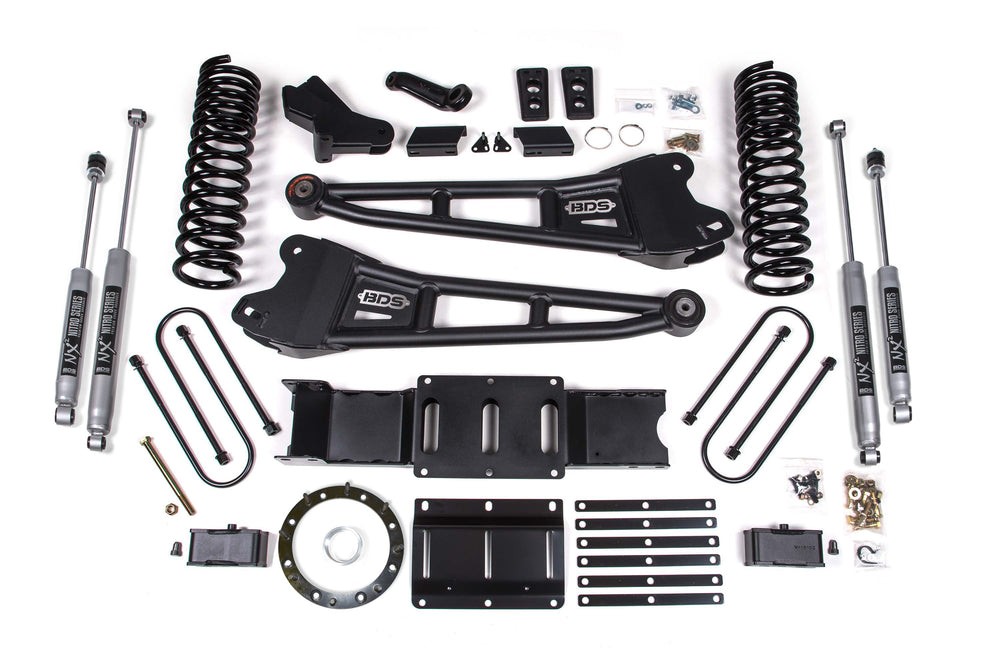 BDS Suspension 4 in. Radius Arm Lift Kit — Diesel — 2019-2024 Ram 3500, 4WD (BDS1659FPE)