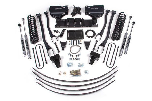 BDS Suspension 8" Lift Kit — Diesel — 2019-2024 RAM 3500 (6-Bolt), 4WD (BDS1729H)