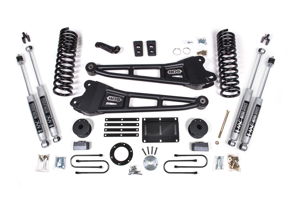BDS Suspension 5.5" Lift Kit — Factory Rear Air Ride — Gas — 2013-2018 RAM 3500, 4WD (BDS2107H)