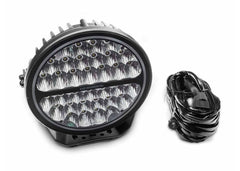 Go Rhino 7" Blackout Series Round Spot Light Beam with Daytime Running Light Blk