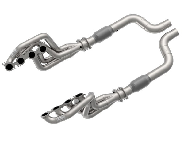 Kooks Collecteurs d'échappement inox 2 po x 3 po 2020 Mustang GT500 5.2L avec tuyau de raccordement catalysé GREEN