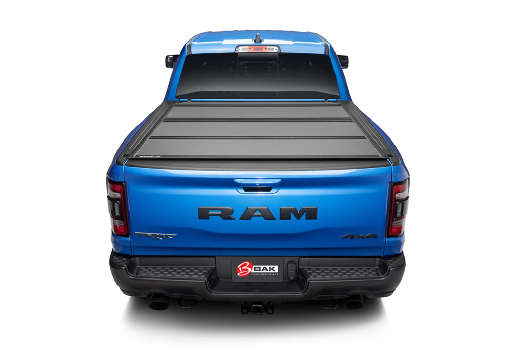 BAK Industries Hard Folding Tonneau Cover — 2019+ RAM 1500 (W/o Rambox Mini Box)