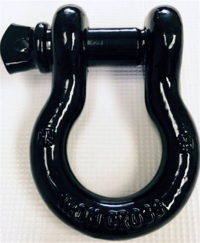 Iron Cross Shackle Mount D-Ring - Black