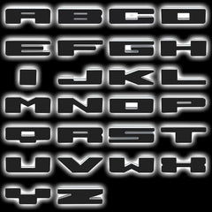 ORACLE Lighting Universal Illuminated LED Letter Badges - Matte Blk Surface Finish - O
