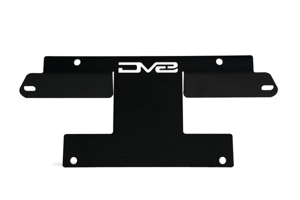 DV8 Offroad Center License Plate Relocation Bracket — for Factory Front Bumper — 2021-2022 Ford Bronco (LPBR-01)