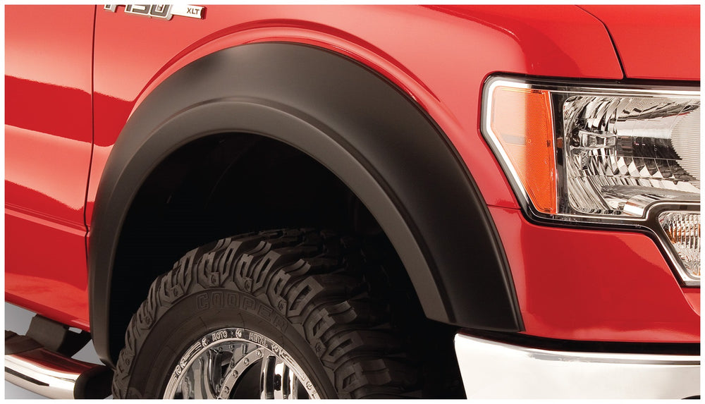 Extensions d'ailes Bushwacker Extend-a-Fender Style 2 pièces avant - Noir mat