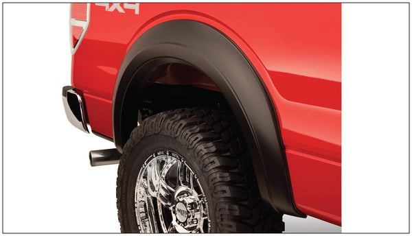 Bushwacker Fender Flare Extend-a-Fender Style 2pc Rear - Matte Black (BW20034-11)