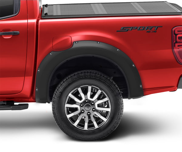 Bushwacker Fender Flare Pocket Style 2pc Rear - Black (BW20120-02)