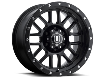 Icon Vehicle Dynamics 17 X 8.5 Alpha 6 X 5.5In 4.75In Bp 0Mm Offset Sat Black