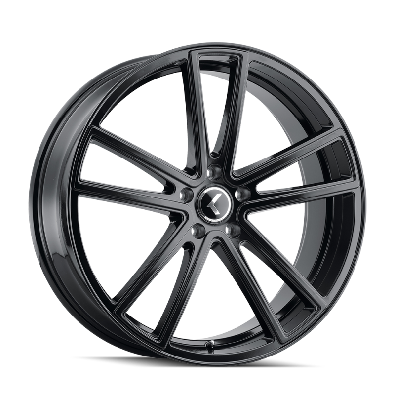 Kraze KR190 Lusso 22x8.5 / 5x120 BP / 38mm Offset / 74.1mm Hub Gloss Black Wheel