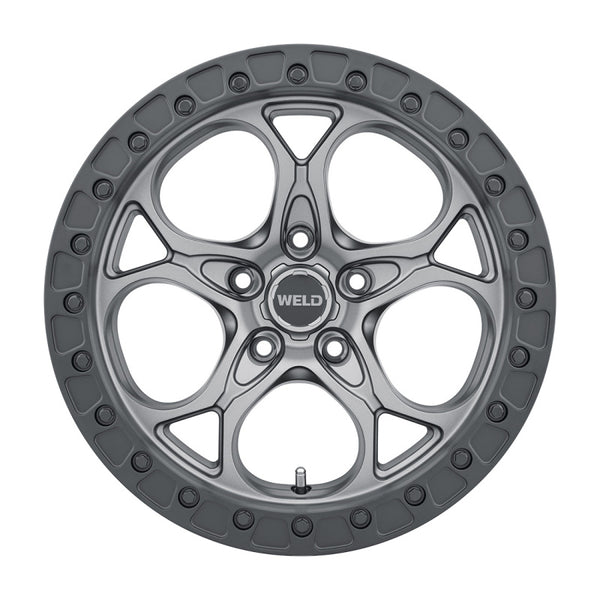 Weld Off-Road Roue W107 17X9.0 Ledge 5X127 ET00 BS5.00 71.5 - gris métal satiné