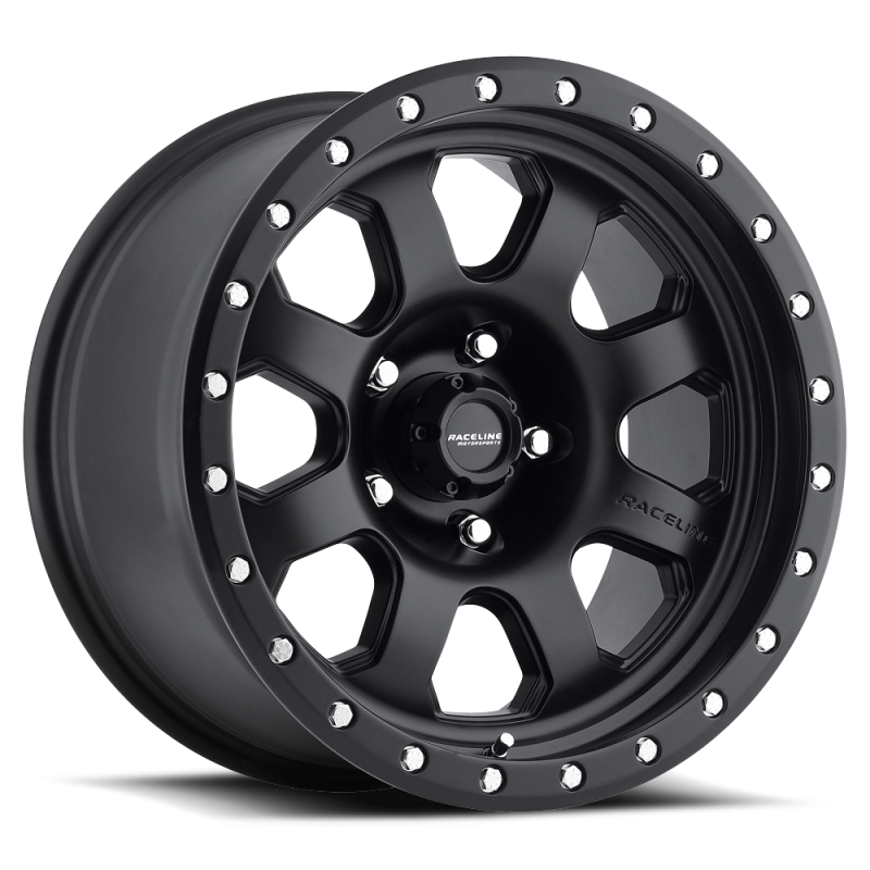 Raceline Roue 929B Avenger 17x9 po / 8x170 BP / déport -12mm / alésage 130.81mm - noir satiné