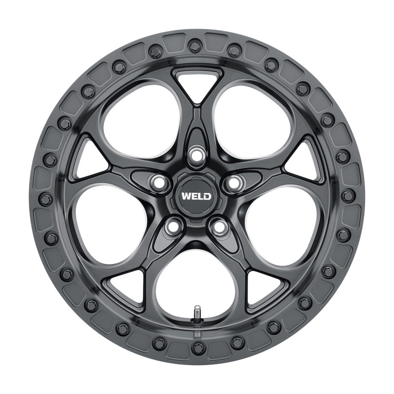 Weld Off-Road Roue W901 17X9.0 Ledge Beadlock 5X127 ET-12 BS4.50 71.5 - noir satiné