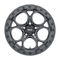 Weld Off-Road Roue W901 17X9.0 Ledge Beadlock 5X127 ET-12 BS4.50 71.5 - noir satiné