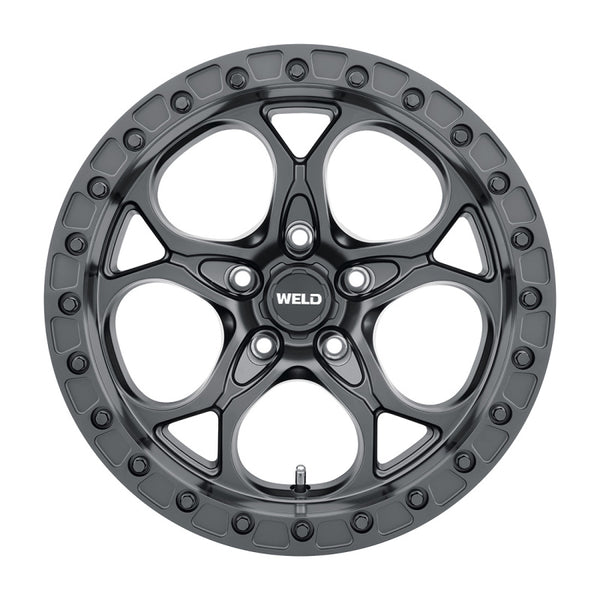 Weld Off-Road Roue W901 17X9.0 Ledge Beadlock 5X127 ET-12 BS4.50 71.5 - noir satiné